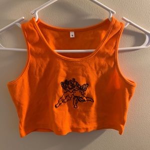 Orange angel crop top🧡